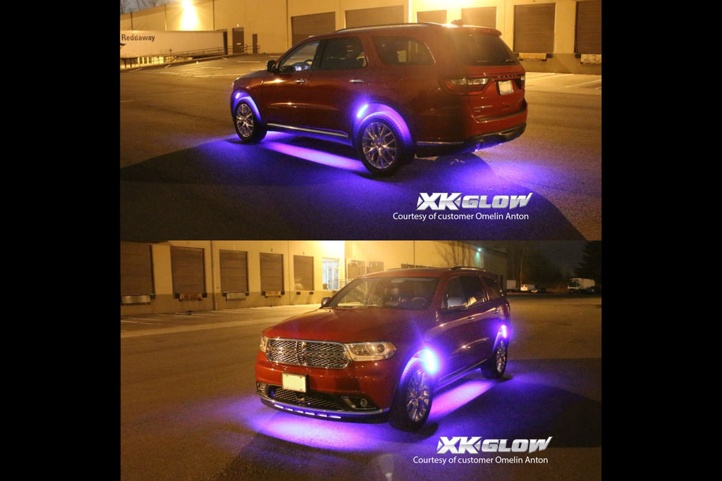 XKGlow Million Color RGB Accent Light Kit: 8x 24in Tubes