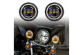 XKGlow Motorcycle Highway Bar Switchback Driving Lights: Black
