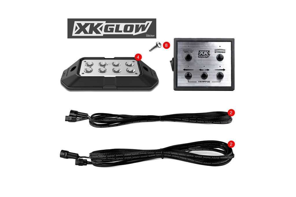 XKGlow Strobe Light: Red / Pod