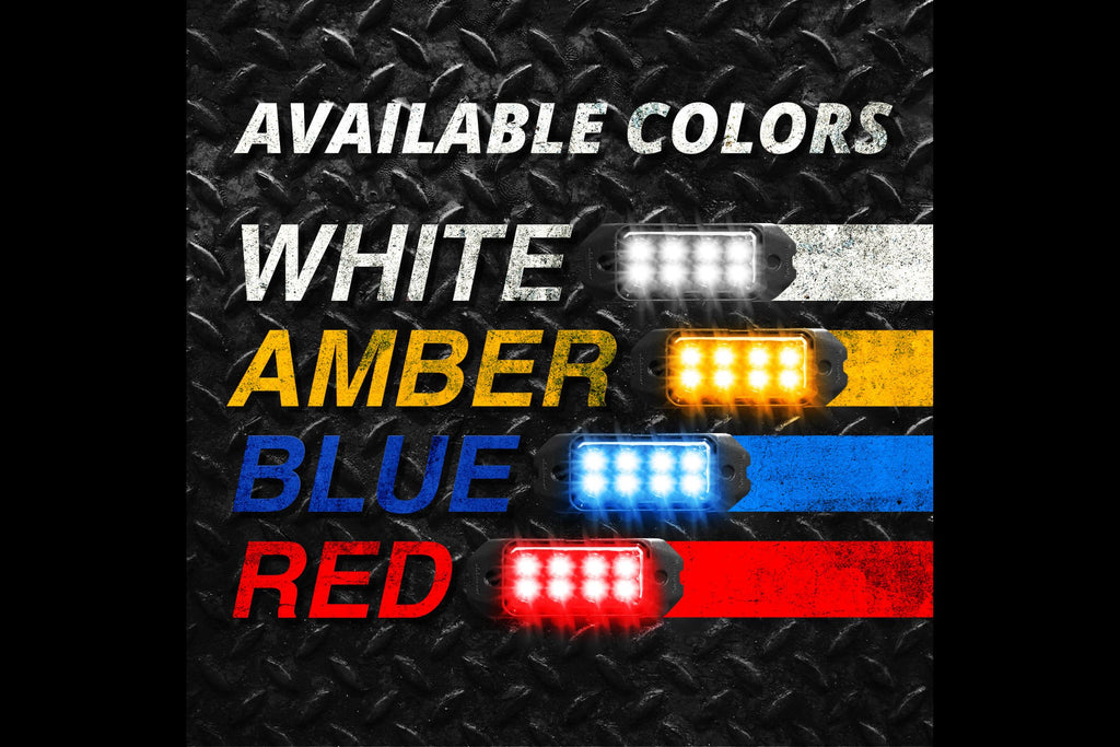 XKGlow Strobe Light Kit: 8x Pods / White + Amber