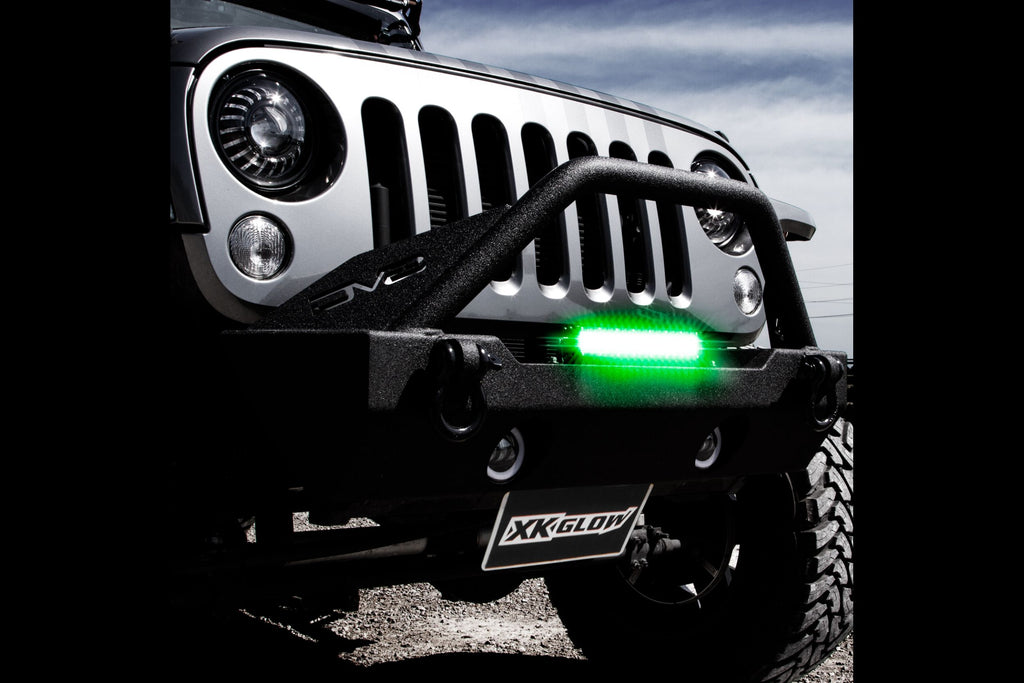 XKGlow Green/White 2-in-1 LED Light Bar: 10in