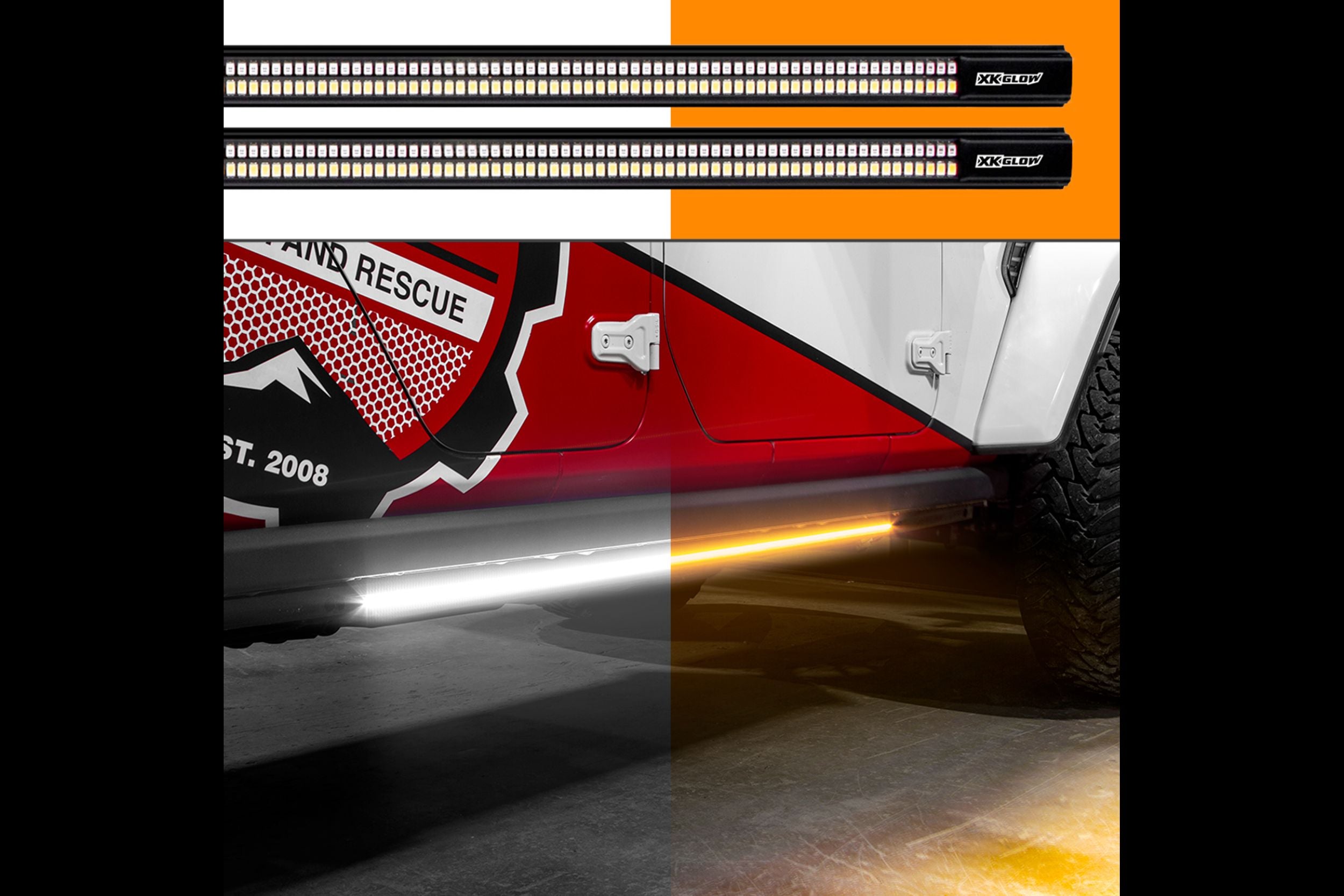 XKGlow Running Board Step Lights: 60in (Pair)