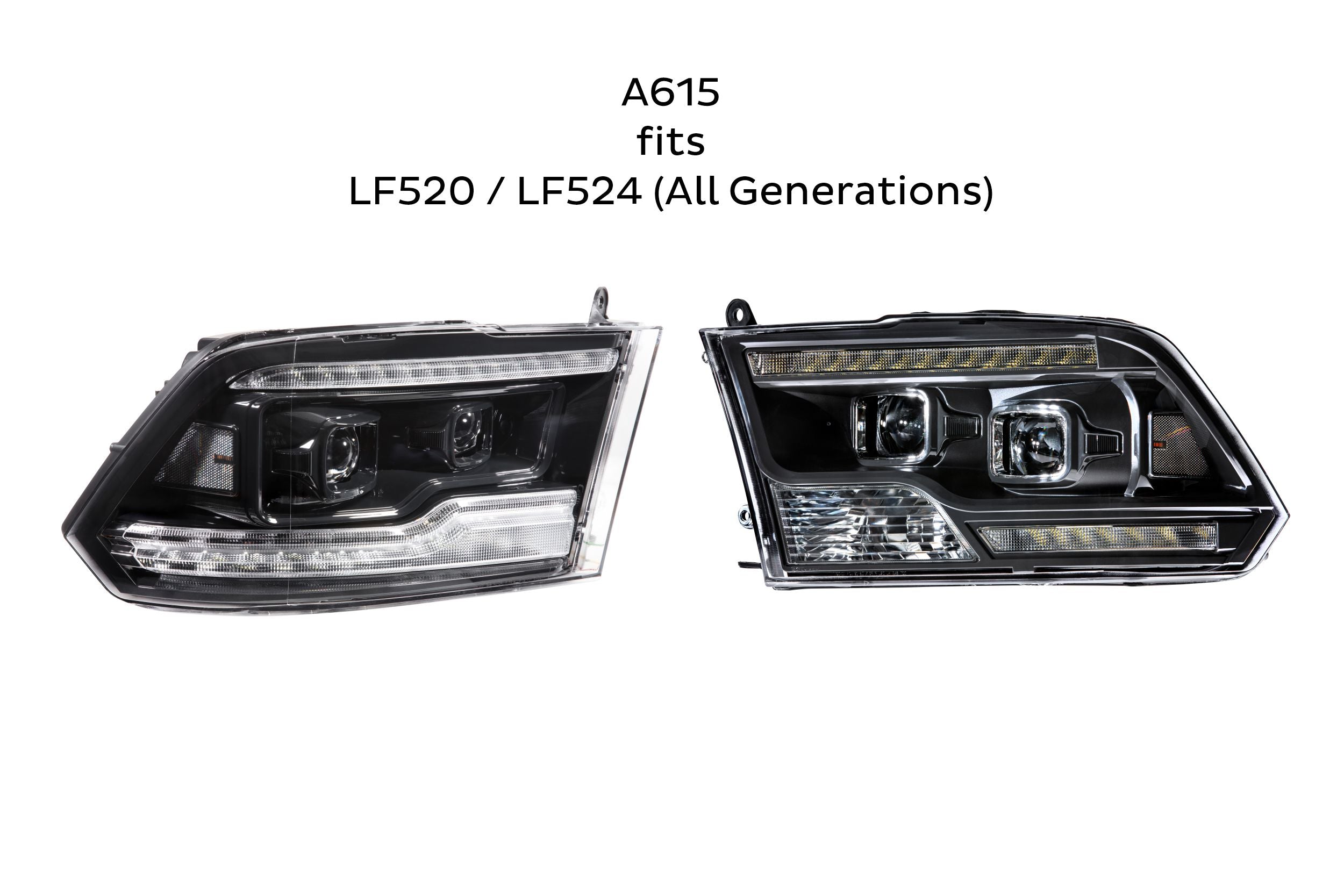 Smoked Sidemarkers: LF523 / LF525 (All Gens) (Set)