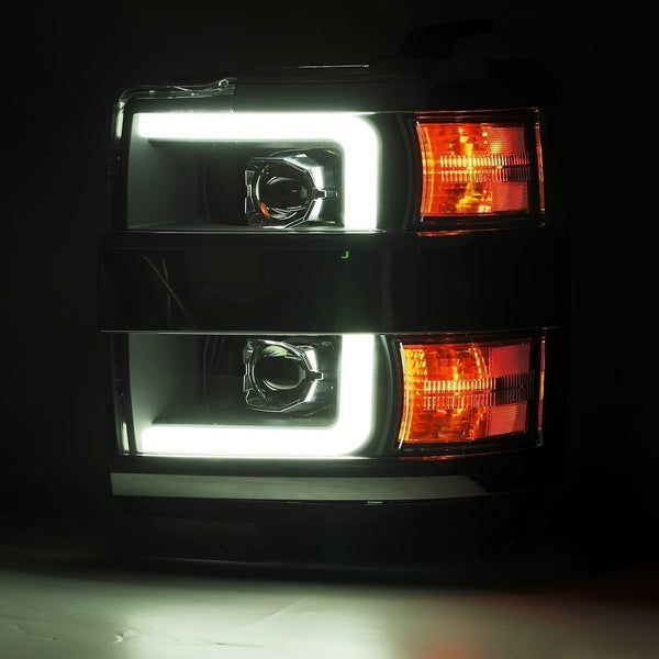 ARex (PRO-Series) Halogen Headlights: Chevy Silverado HD (15-19) - Black (Set)