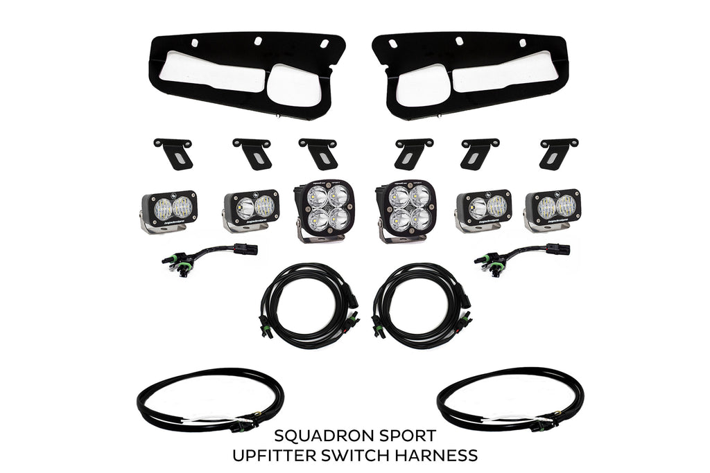 BD Squadron/S2 Fog Pocket Kit: 21-26 Ford Bronco (White / Pro / Upfitter)