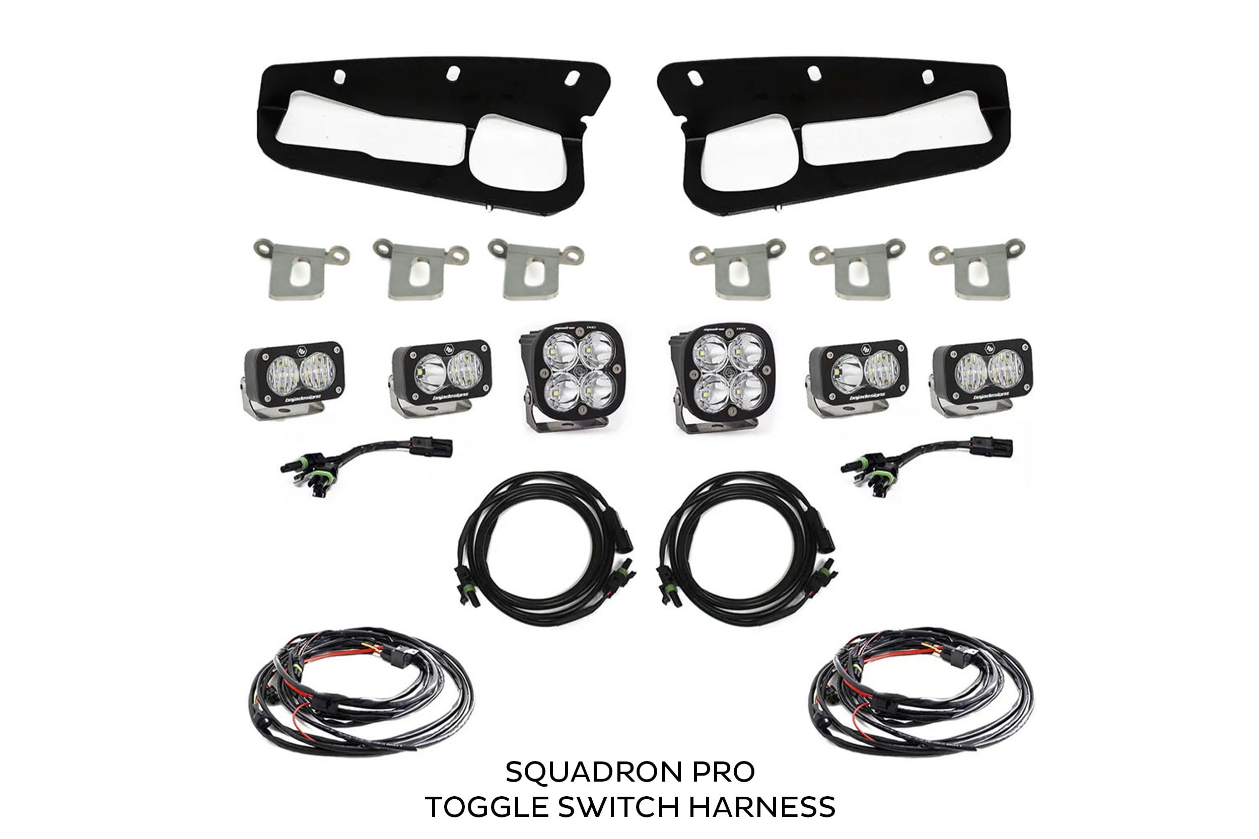 BD Squadron/S2 Fog Pocket Kit: 21-26 Ford Bronco (Amber / SAE / Upfitter)