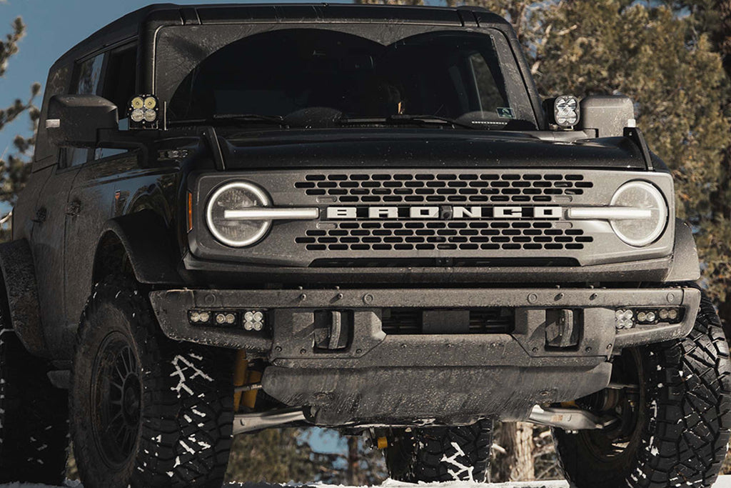 BD Squadron/S2 Fog Pocket Kit: 21-26 Ford Bronco (White / Sport / Toggle)