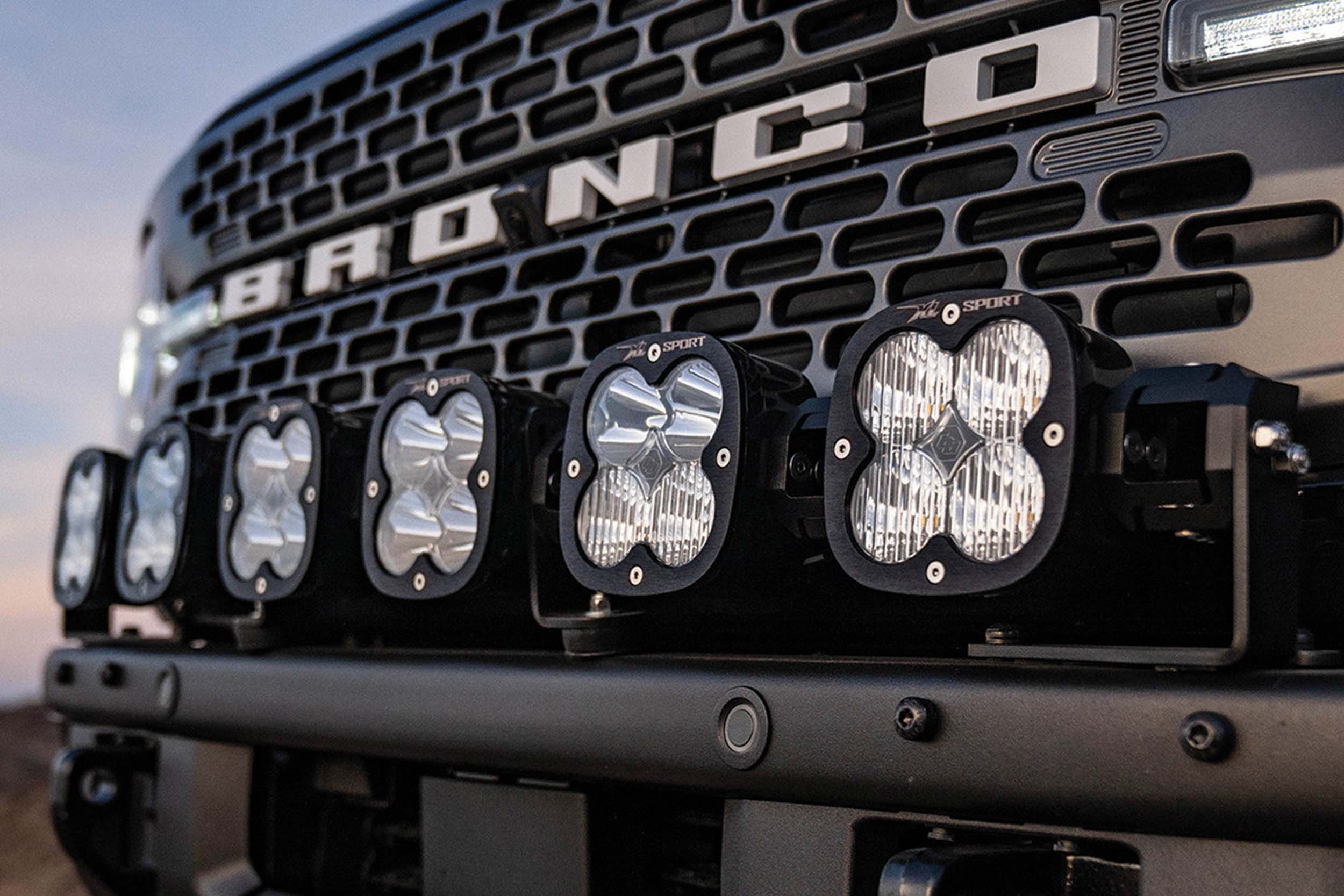 BD Bumper Mount LED System: 21+ Bronco (w/ Steel Bumper) 6x XL