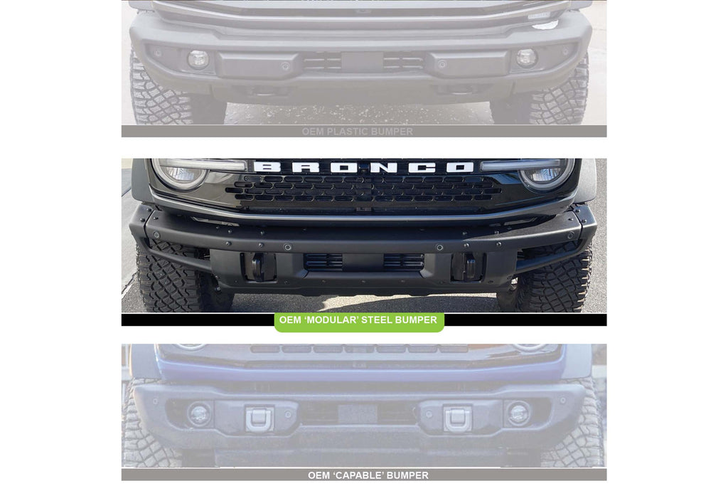 BD Bumper Mount LED System: 21+ Bronco (w/ Steel Bumper) 6x XL w/ Upfitter