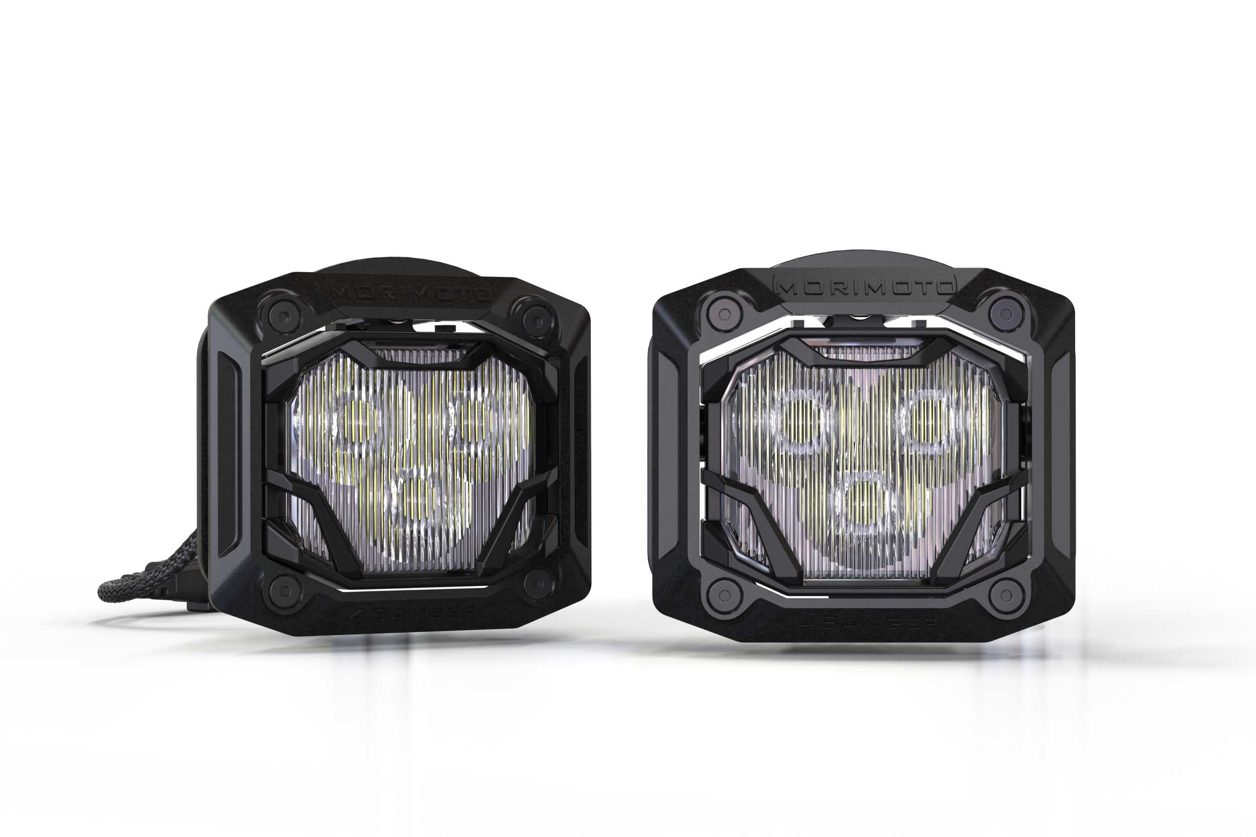 Morimoto 4Banger Adjustable Flush-Mount Kit: (HXB White Combo Beam)