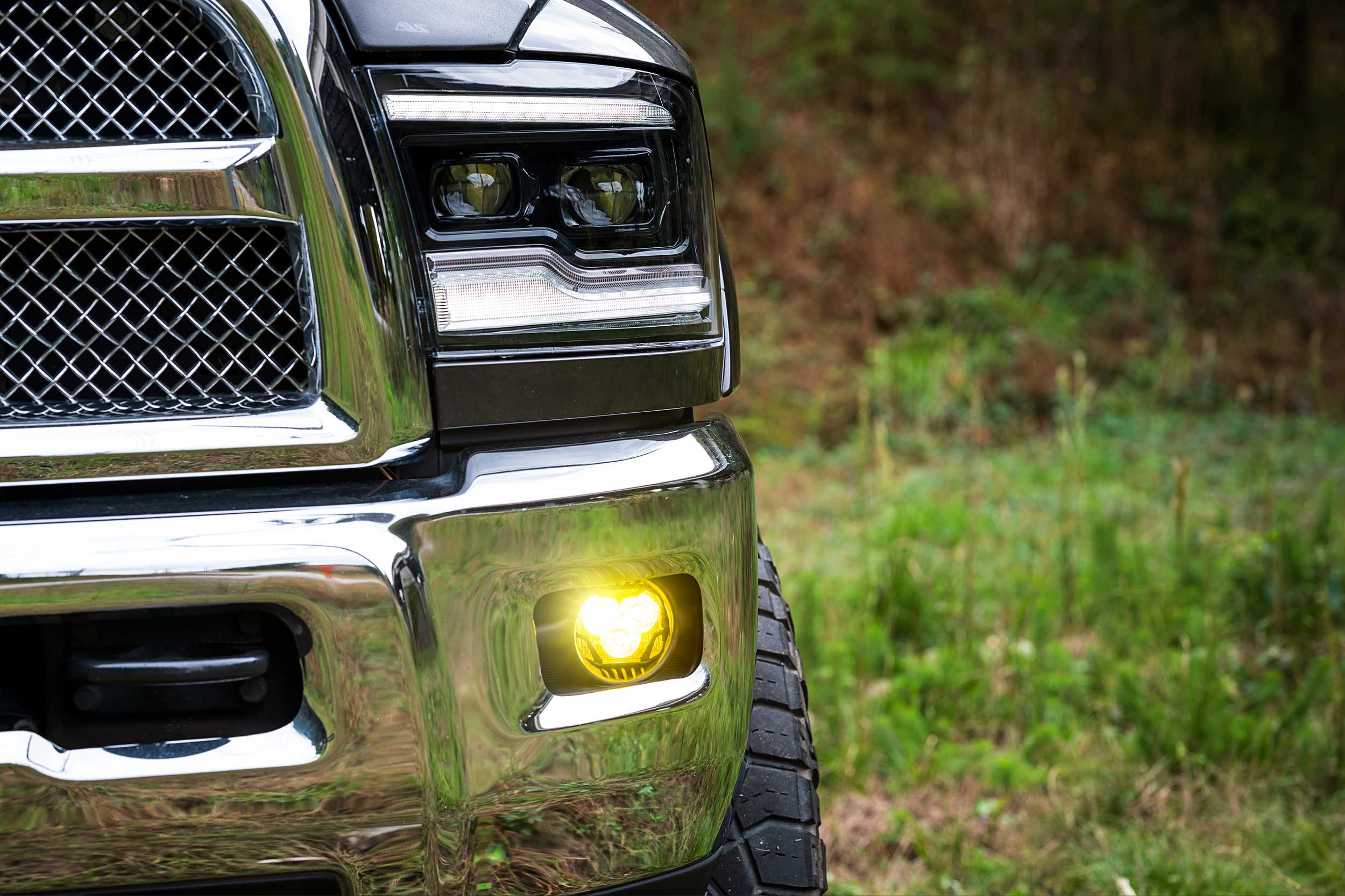 4Banger Fog Lights: 09-12 Ram 1500 (NCS Yellow SAE Wide Beam)