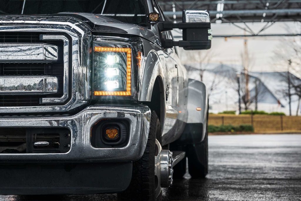 4Banger Fog Lights: 99-16 Super Duty (NCS Yellow SAE Wide Beam)