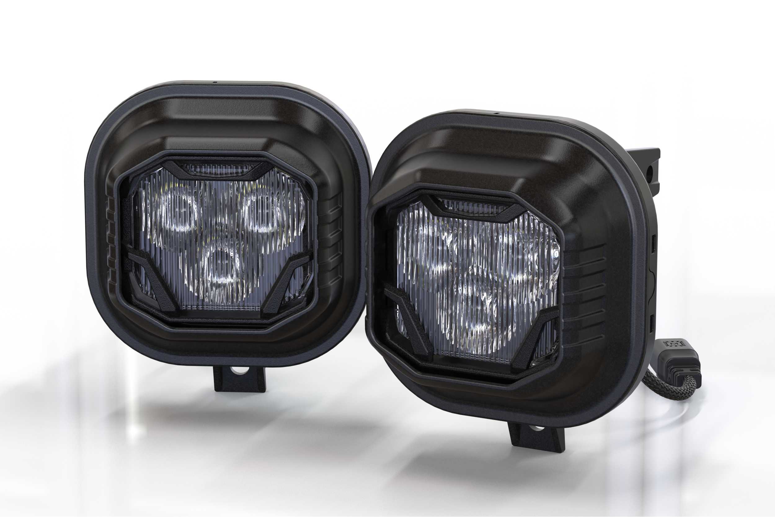 4Banger Fog Lights: 99-16 Super Duty (HXB White SAE Wide Beam)