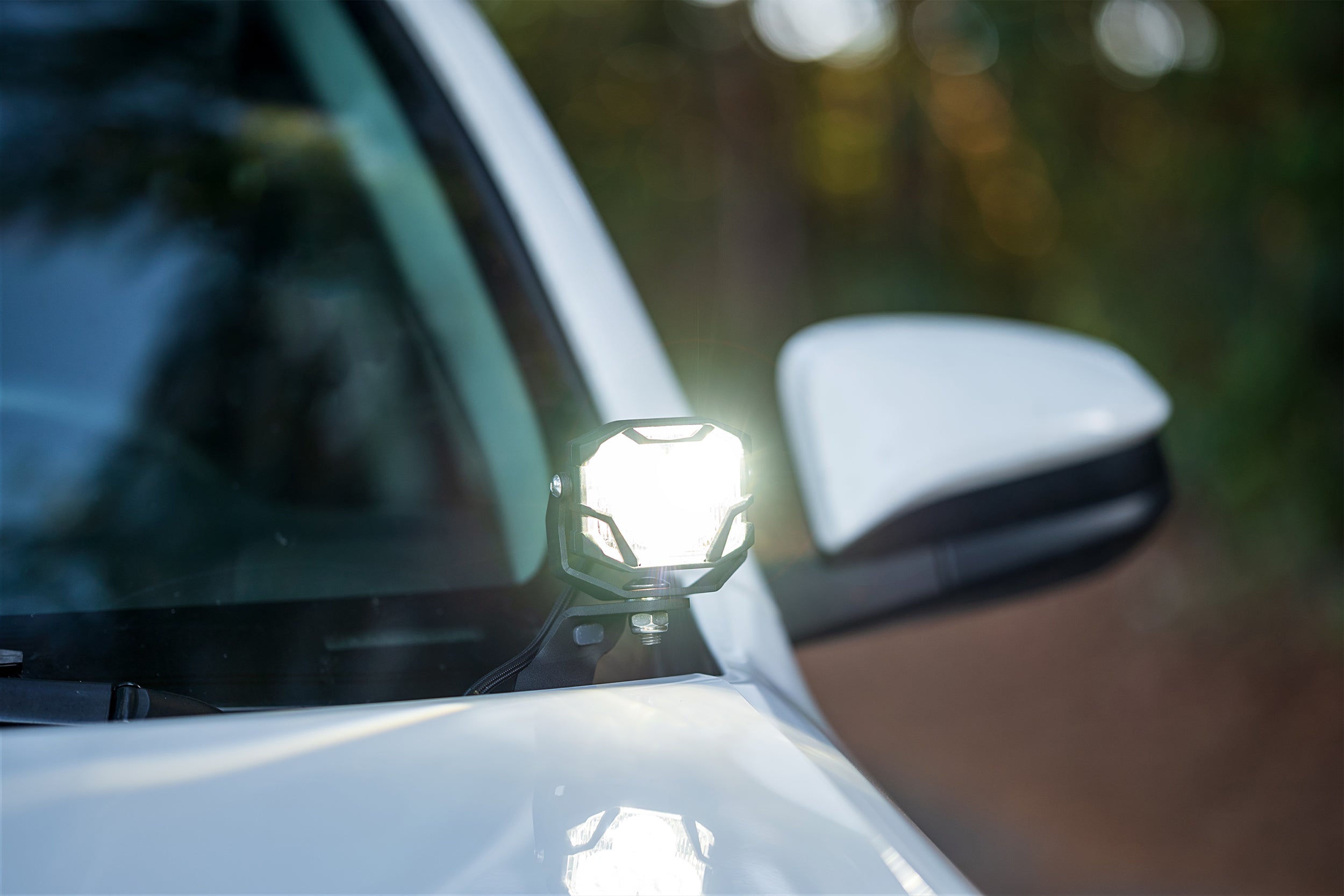 Morimoto 4Banger Ditch Light Kit: 10-13 4Runner (HXB Yellow SAE Wide Beam)