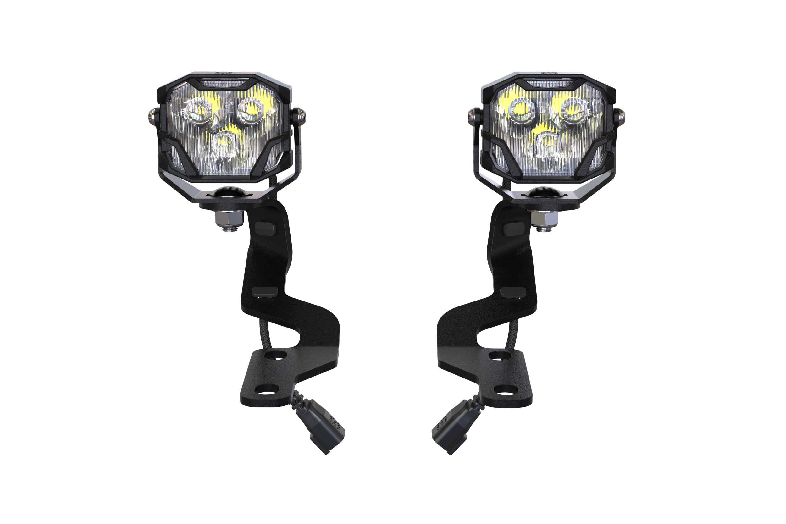 Morimoto 4Banger Ditch Light Kit: 07-13 Tundra (NCS Yellow SAE Wide Beam)