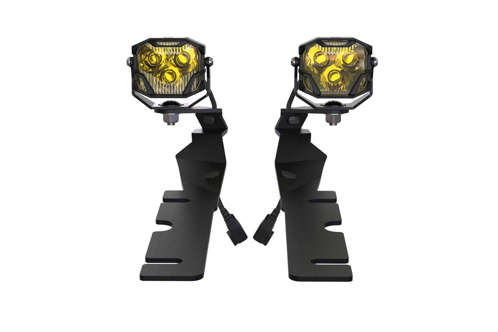 Morimoto 4Banger Ditch Light Kit: 09-18 Ram (NCS Yellow Spot Beam)