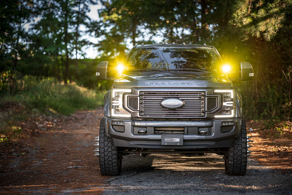 Morimoto 4Banger Ditch Light Kit: 17-22 Super Duty (NCS White Combo Beam)