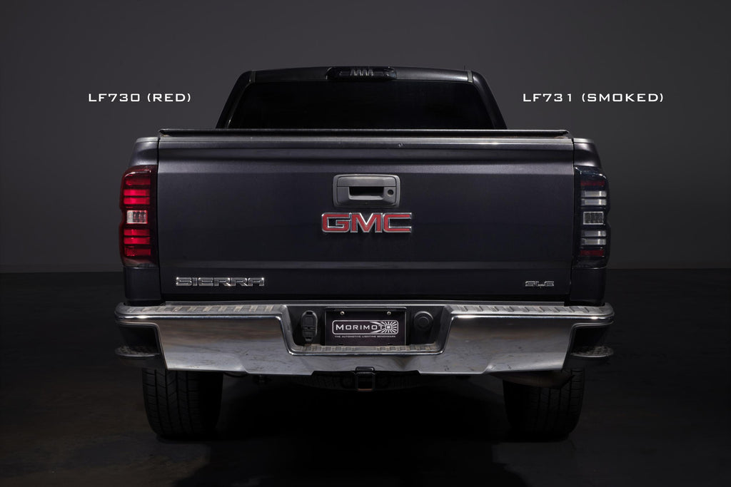 XB LED Tail Lights: GMC Sierra (14-18 / Red Lens / Set)
