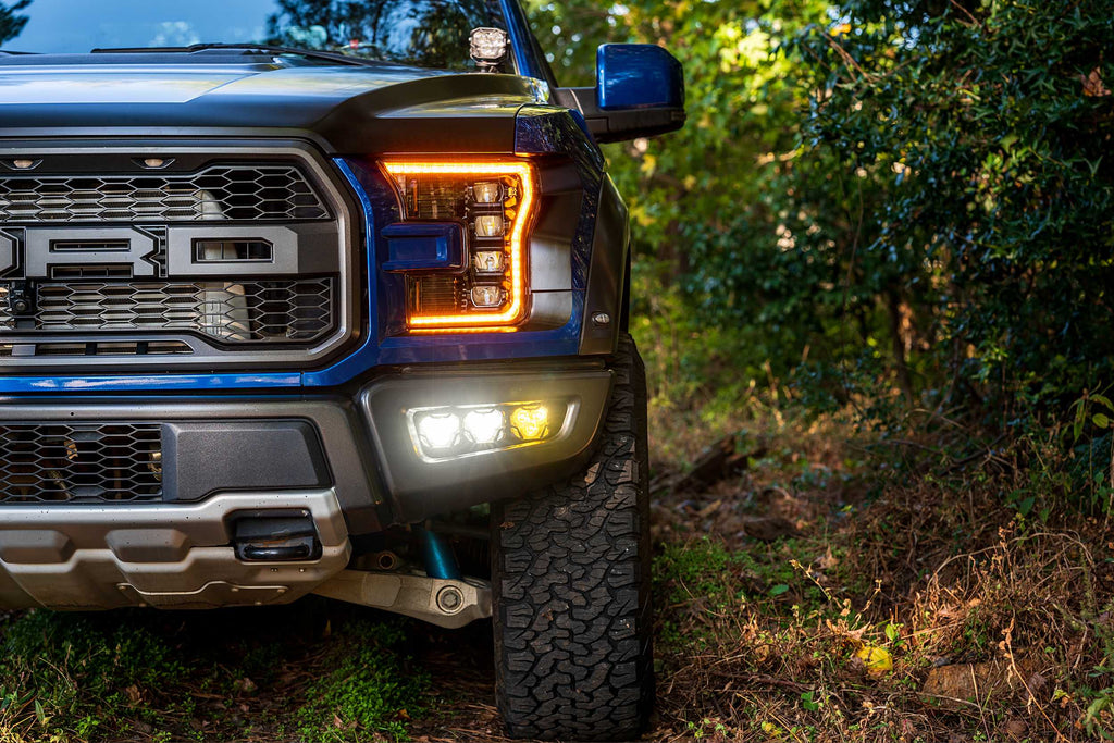 4Banger Fog Lights: 15-20 Ford Raptor (NCS White Wide / Combo / Spot)