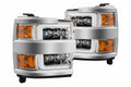 ARex Nova LED Headlights: Chevy Silverado HD (15-19) - Chrome (Set)