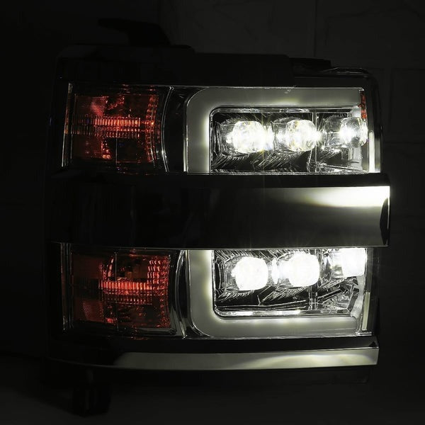 ARex Nova LED Headlights: Chevy Silverado HD (15-19) - Chrome (Set)