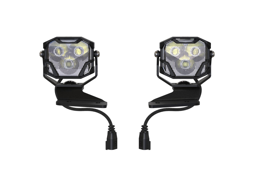 Morimoto 4Banger Ditch Light Kit: 2021+ Bronco (HXB White Spot Beam)