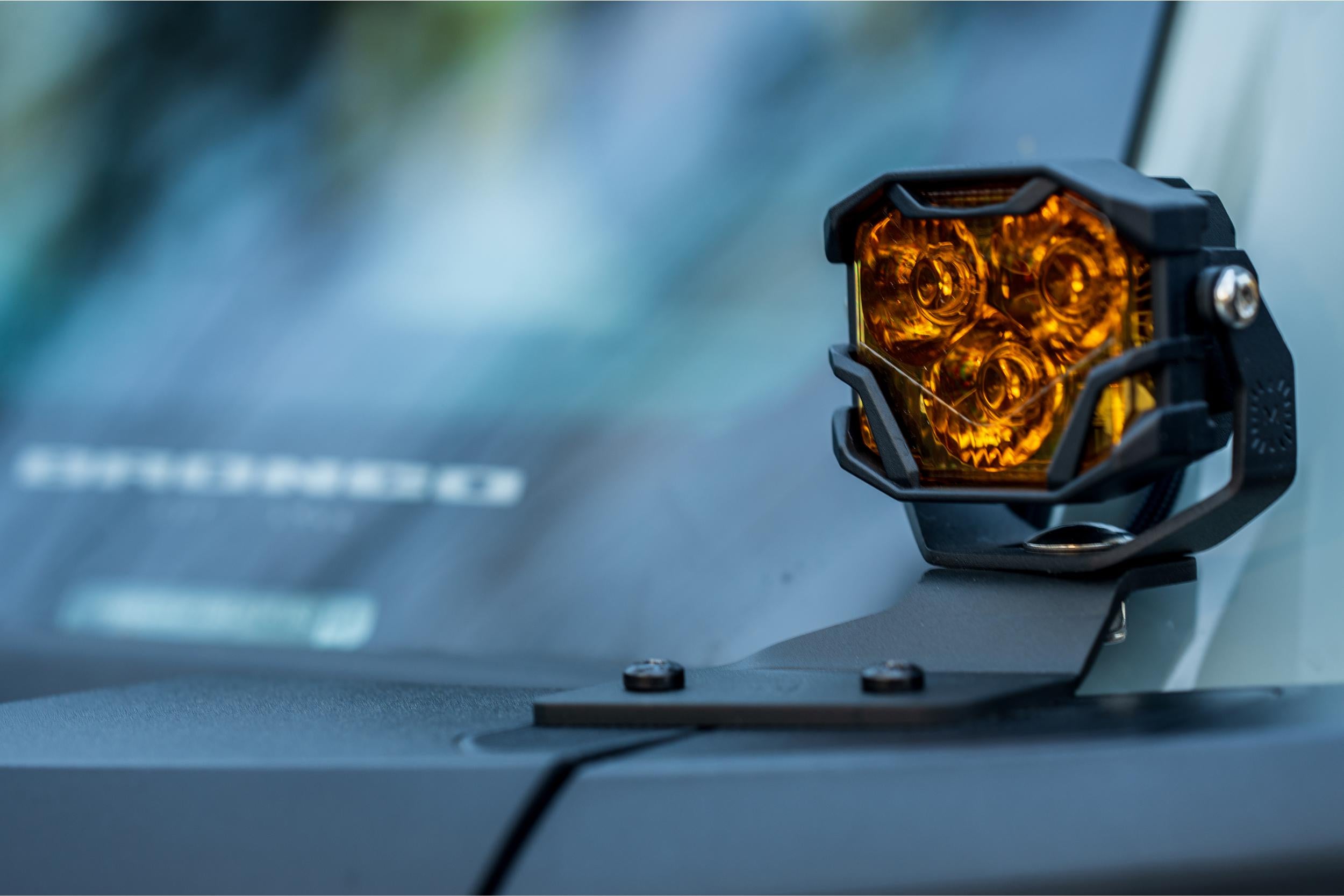 Morimoto 4Banger Ditch Light Kit: 2021+ Bronco (NCS Yellow Spot Beam)