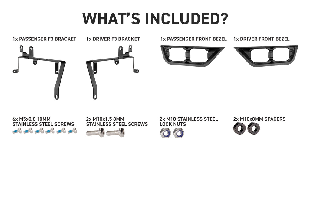 Morimoto 4Banger Fog Brackets: 21-23 Ford F-150 (Set)