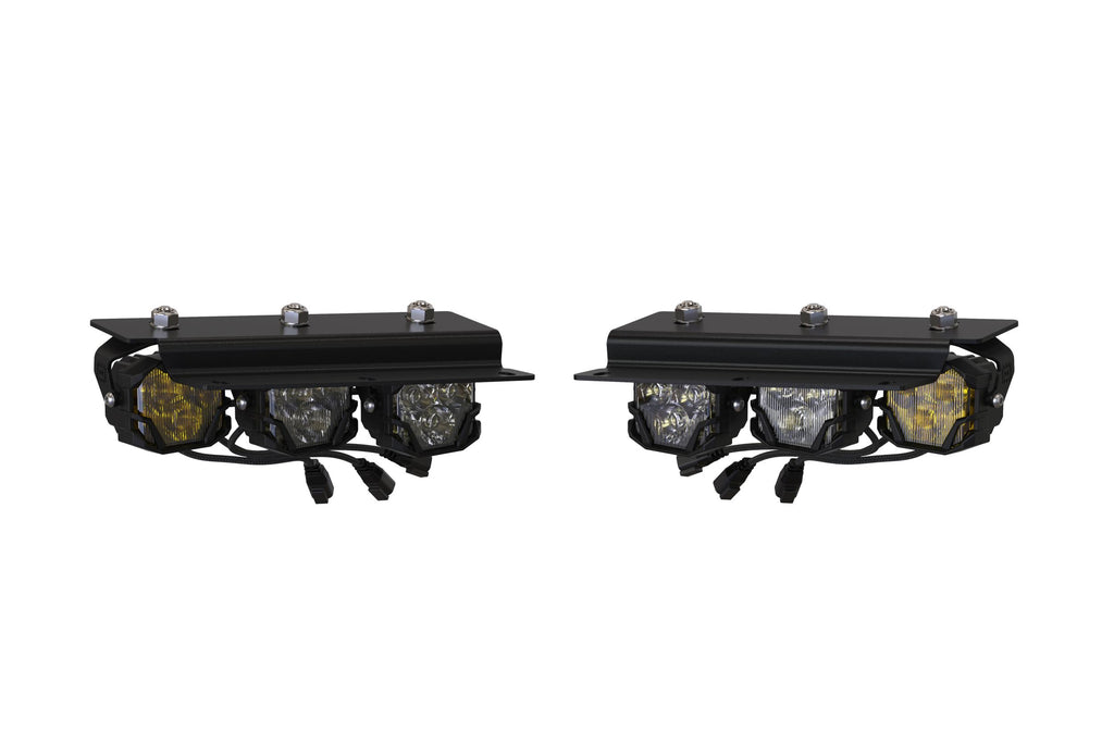 Morimoto 4Banger Triple Fog Kit: Bronco (21+ / Brackets only / Set)