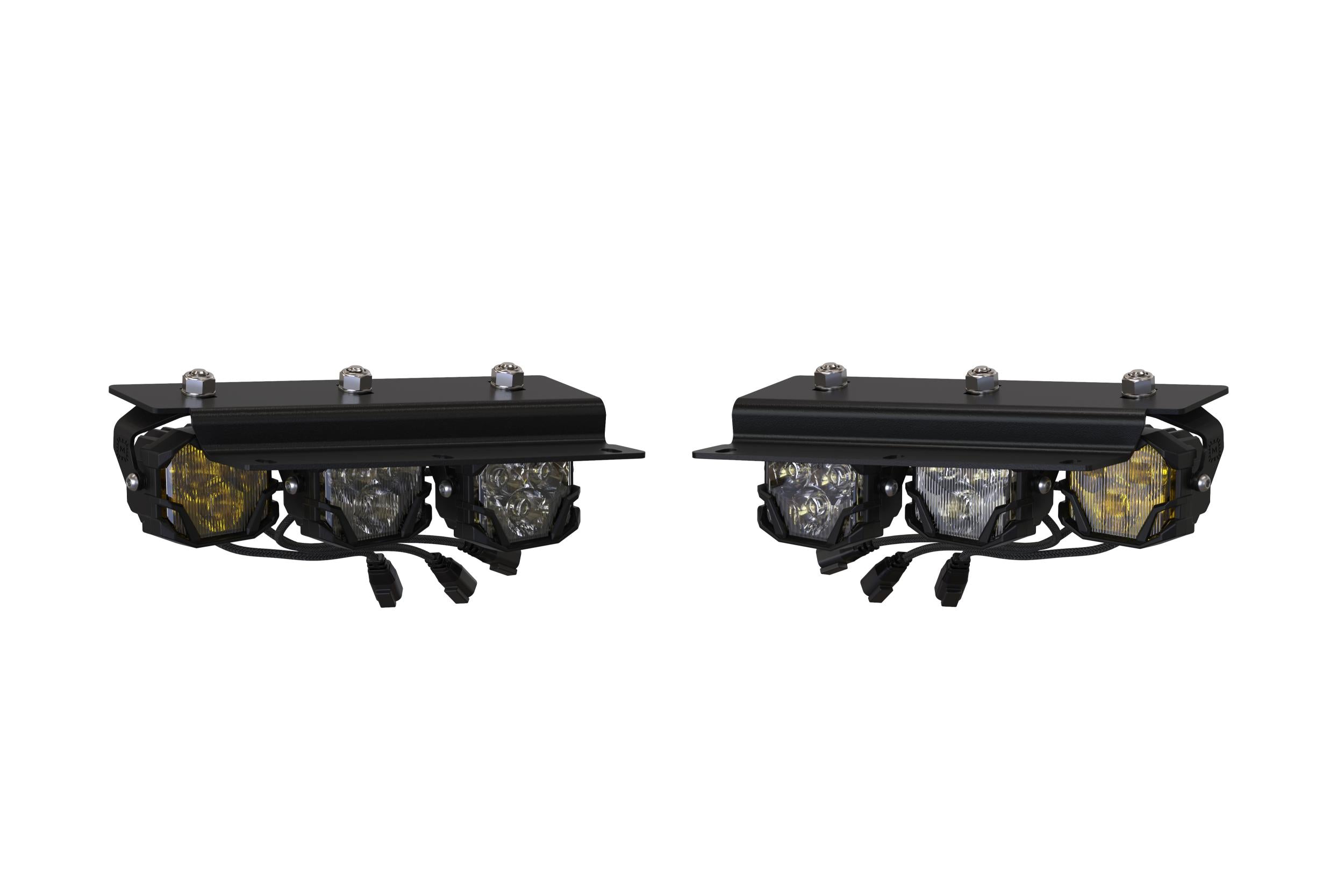 Morimoto 4Banger Triple Fog Kit: Bronco (21+ / Brackets only / Set)