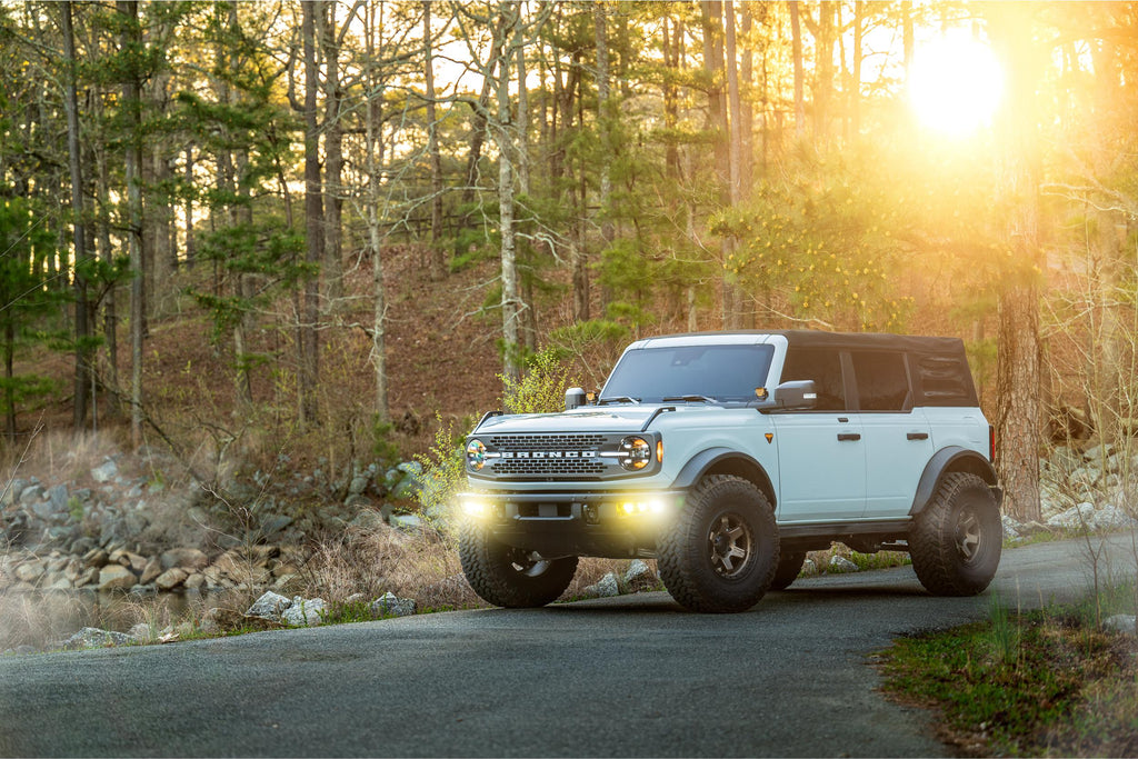 4Banger Triple Fog Kit: 2021+ Bronco (brackets and harness)