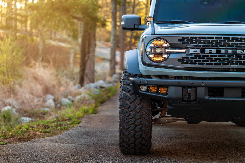 4Banger Triple Fog Kit: 2021+ Bronco (brackets and harness)