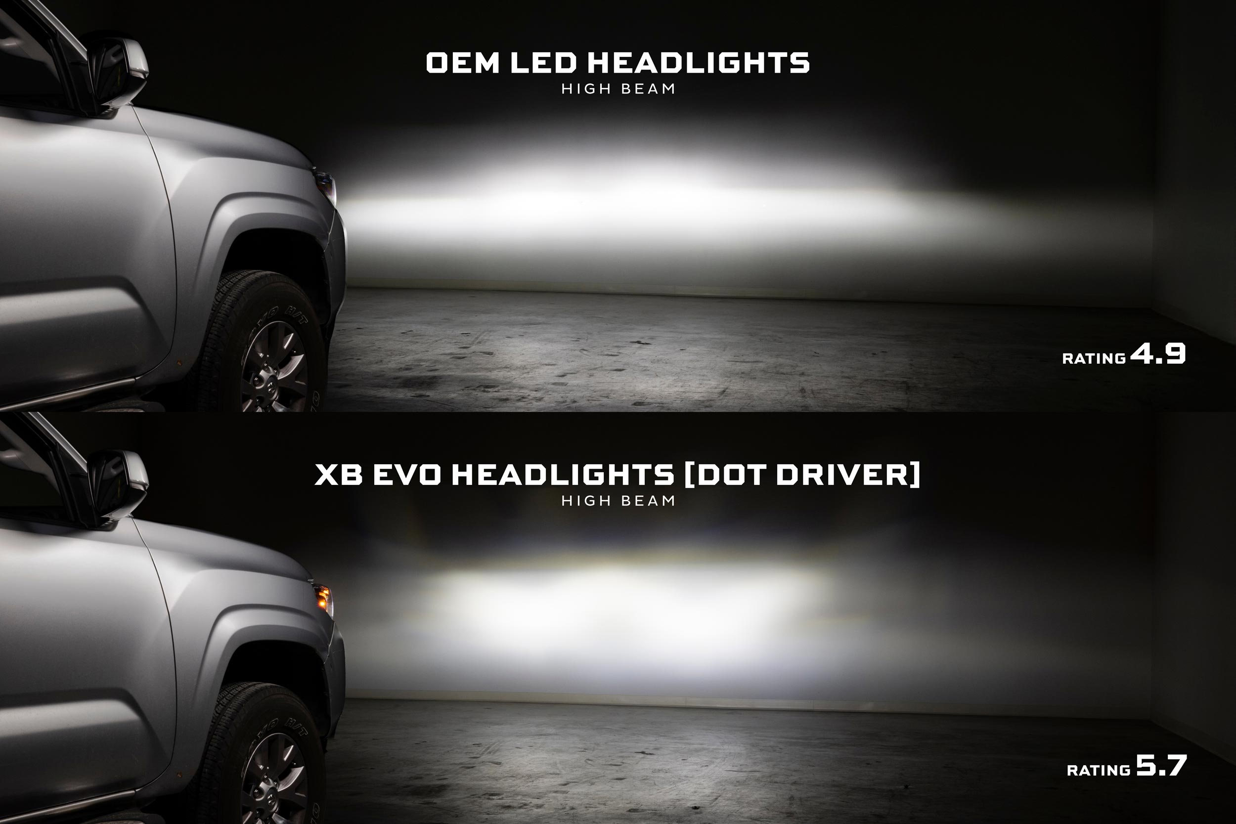 XB Evo Headlights: Toyota Tacoma (16-23 / Set)