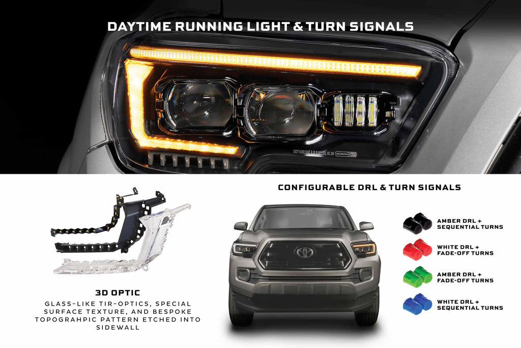 XB Evo Headlights: Toyota Tacoma (16-23 / Set)