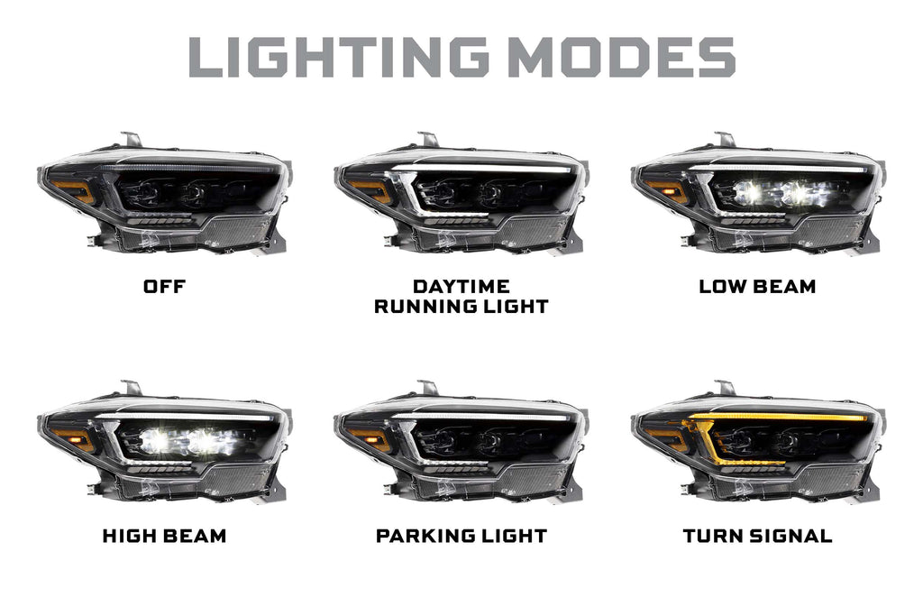 XB Evo Hybrid Headlights: Toyota Tacoma (16-23 / Set)