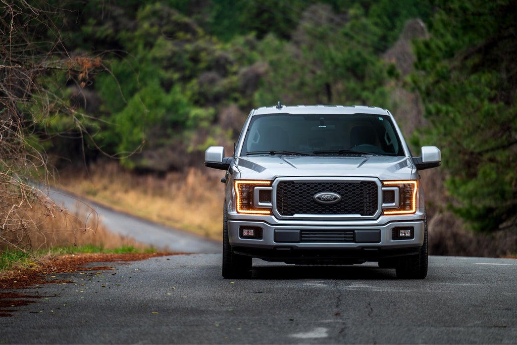 XB LED Headlights: Ford F-150 (18-20 / Amber DRL / Set)