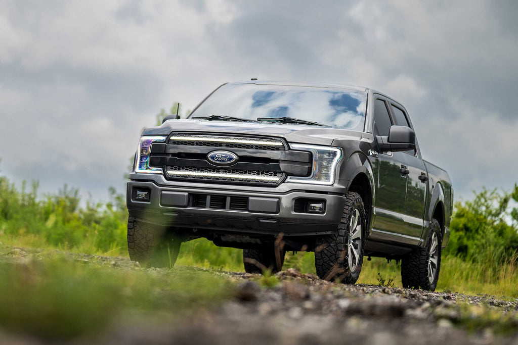 XB LED Headlights: Ford F-150 (18-20 / Amber DRL / Set)