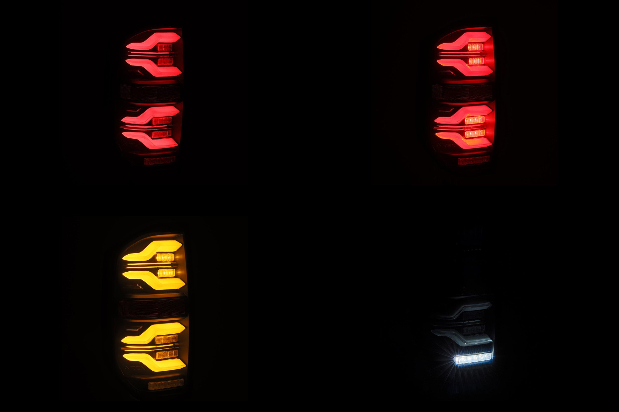 Arex Luxx LED Tail Lights: Toyota Tundra (14-21) - Black (Set)