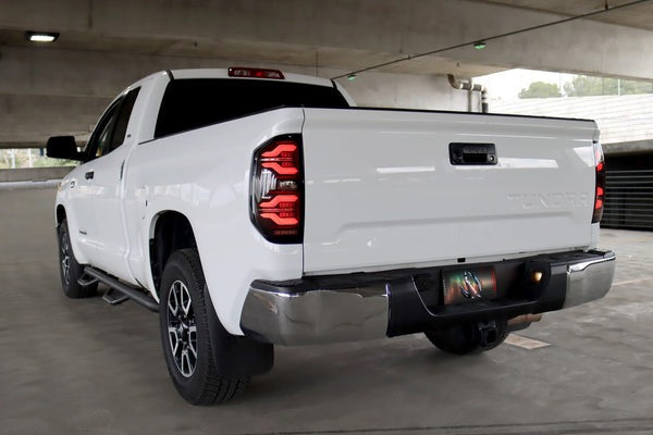 Arex Luxx LED Tail Lights: Toyota Tundra (14-21) - Black (Set)