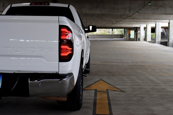 Arex Luxx LED Tail Lights: Toyota Tundra (14-21) - Black (Set)