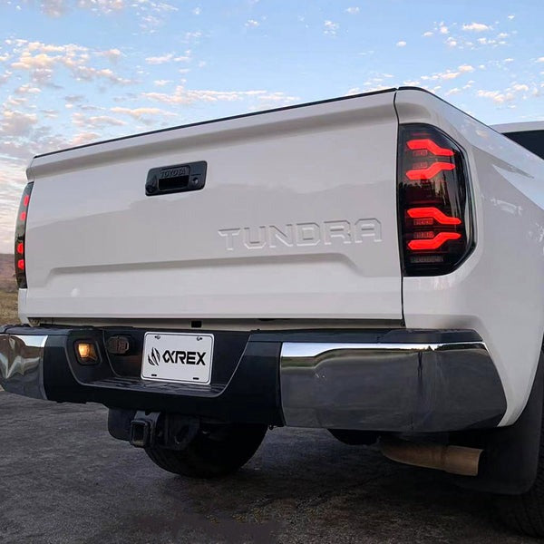 Arex Luxx LED Tail Lights: Toyota Tundra (14-21) - Black (Set)