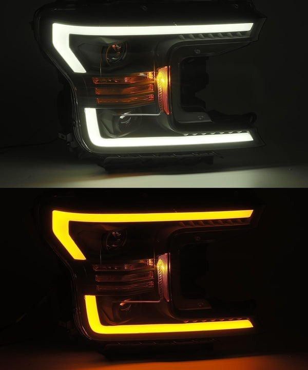 Arex Luxx LED Headlights: Ford F-150 (18-20) - Black (Set)