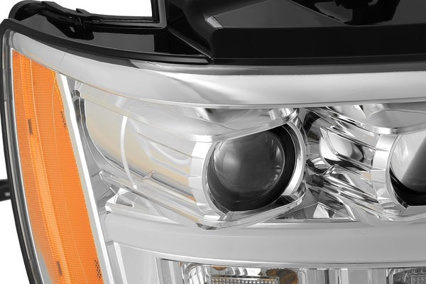 AlphaRex (LUXX-Series) 2007-2014 Chevy Tahoe G2 LED Projector Headlights - Chrome