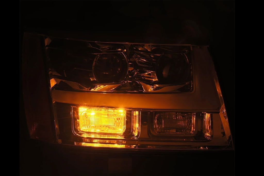 AlphaRex (LUXX-Series) 2007-2014 Chevy Tahoe G2 LED Projector Headlights - Chrome