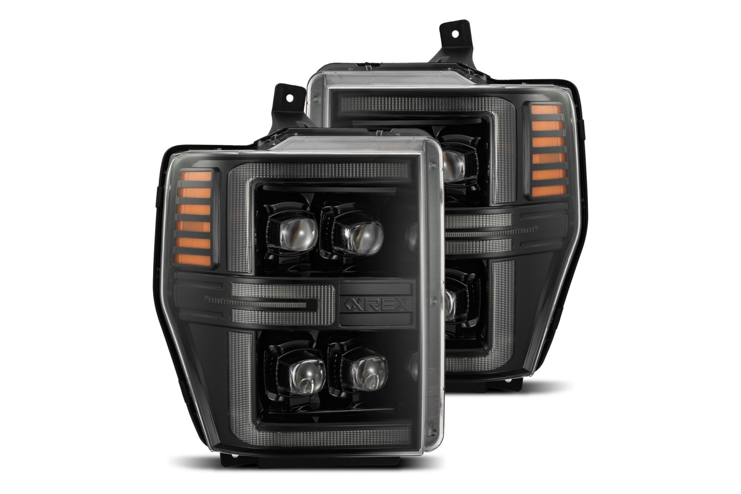 Arex Nova LED Headlights: Ford Super Duty (08-10) - Alpha-Black (Set)