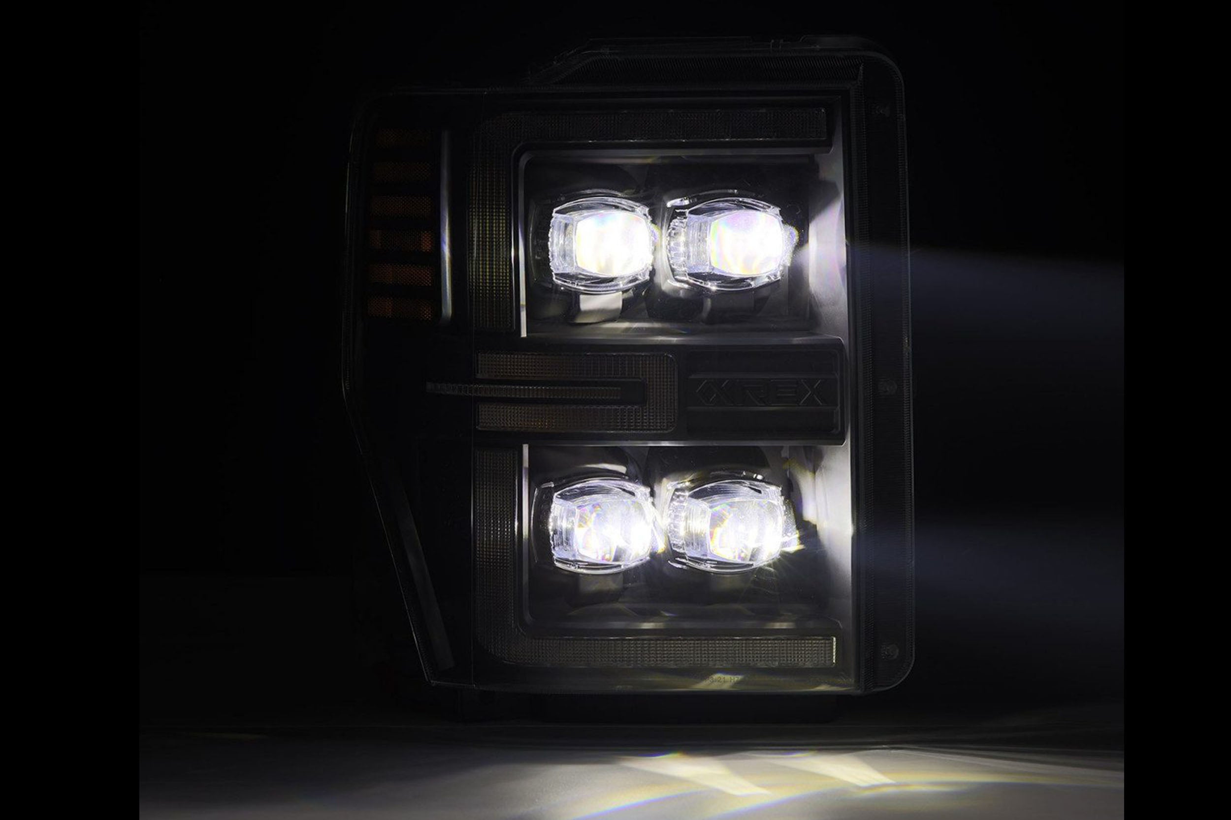 Arex Nova LED Headlights: Ford Super Duty (08-10) - Alpha-Black (Set)