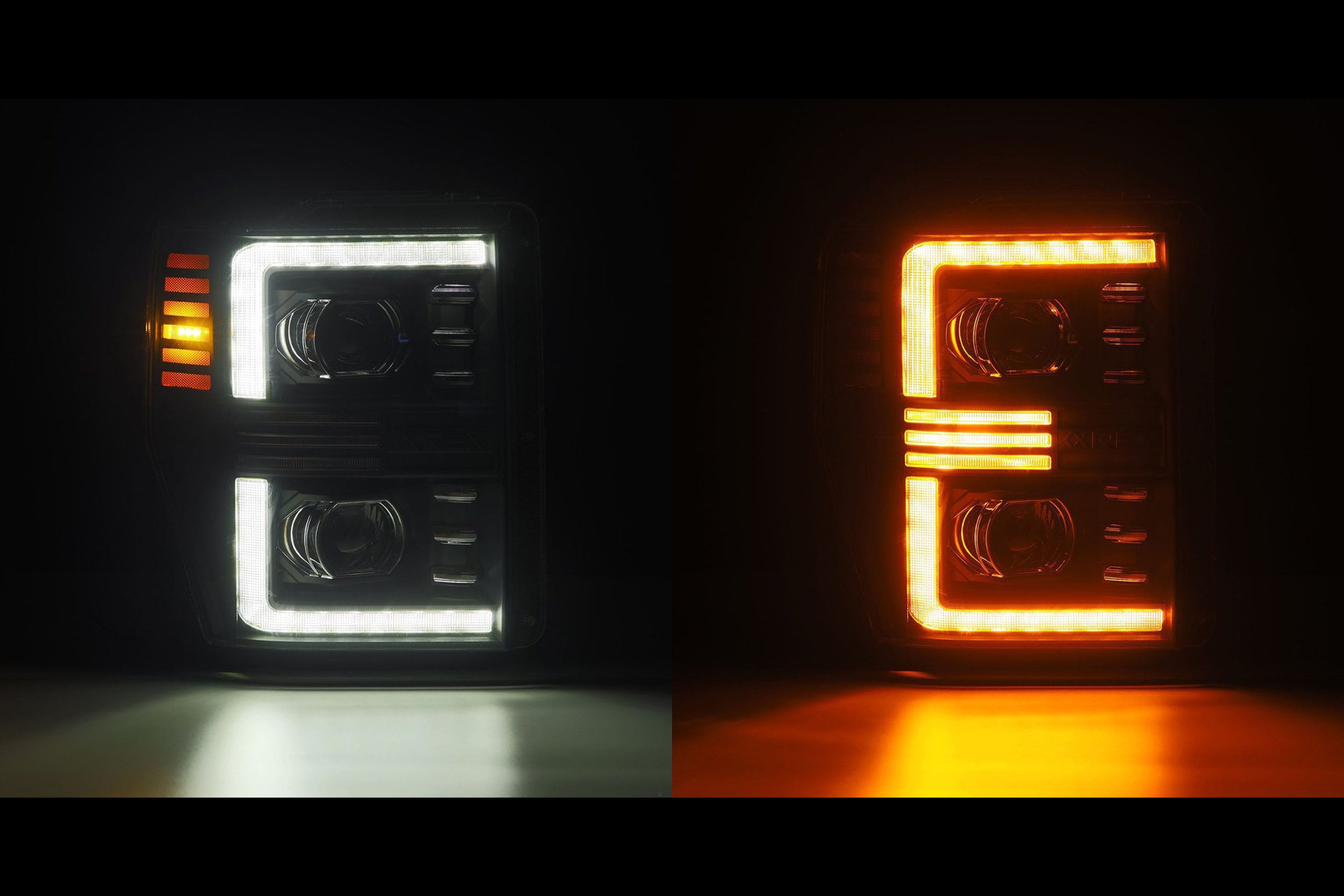 Arex (PRO-Series) Halogen Headlights: Ford Super Duty (08-10) - Black (Set)