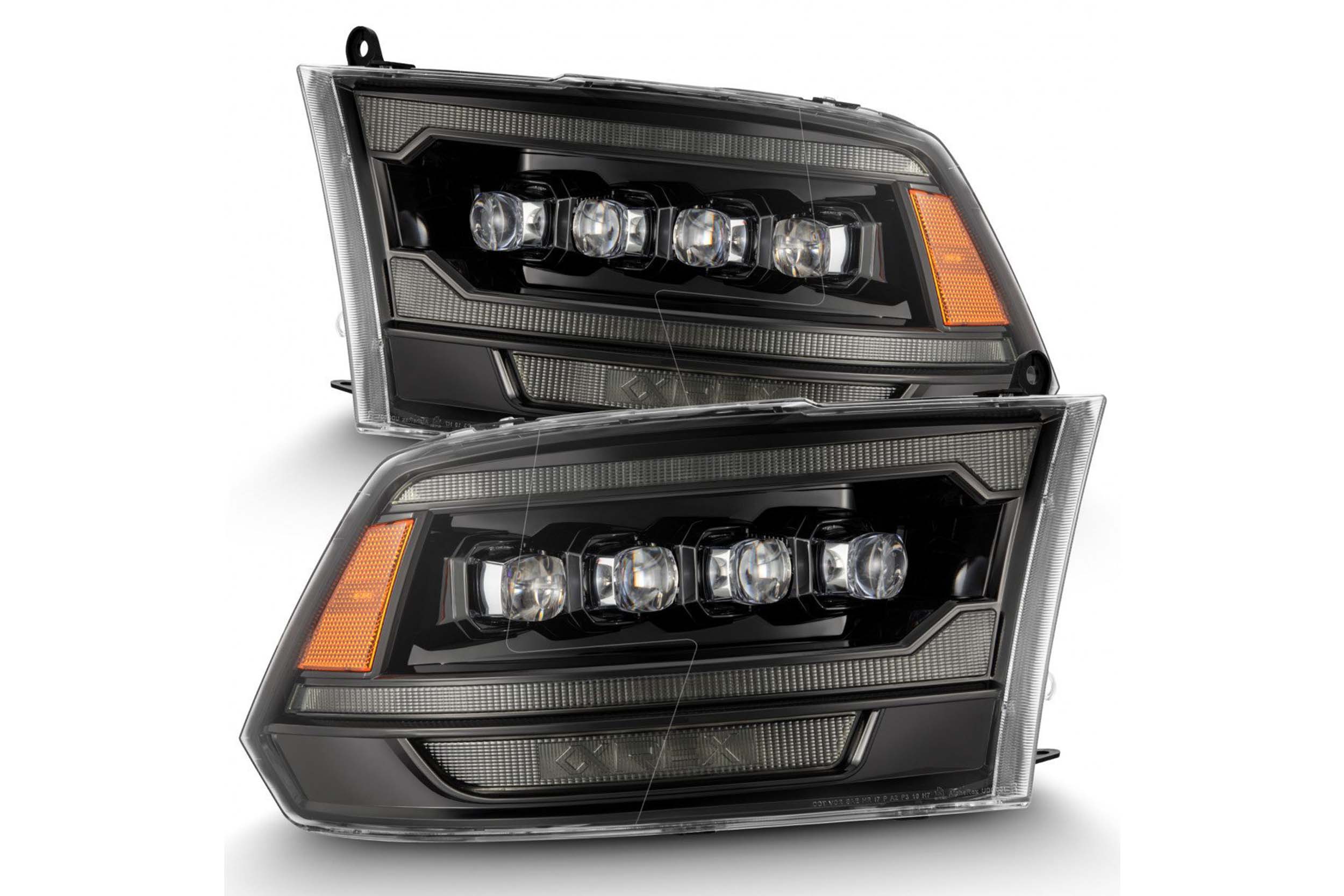 Arex Nova G2 LED Headlights: Ram HD (09-18) - Alpha-Black (Set)