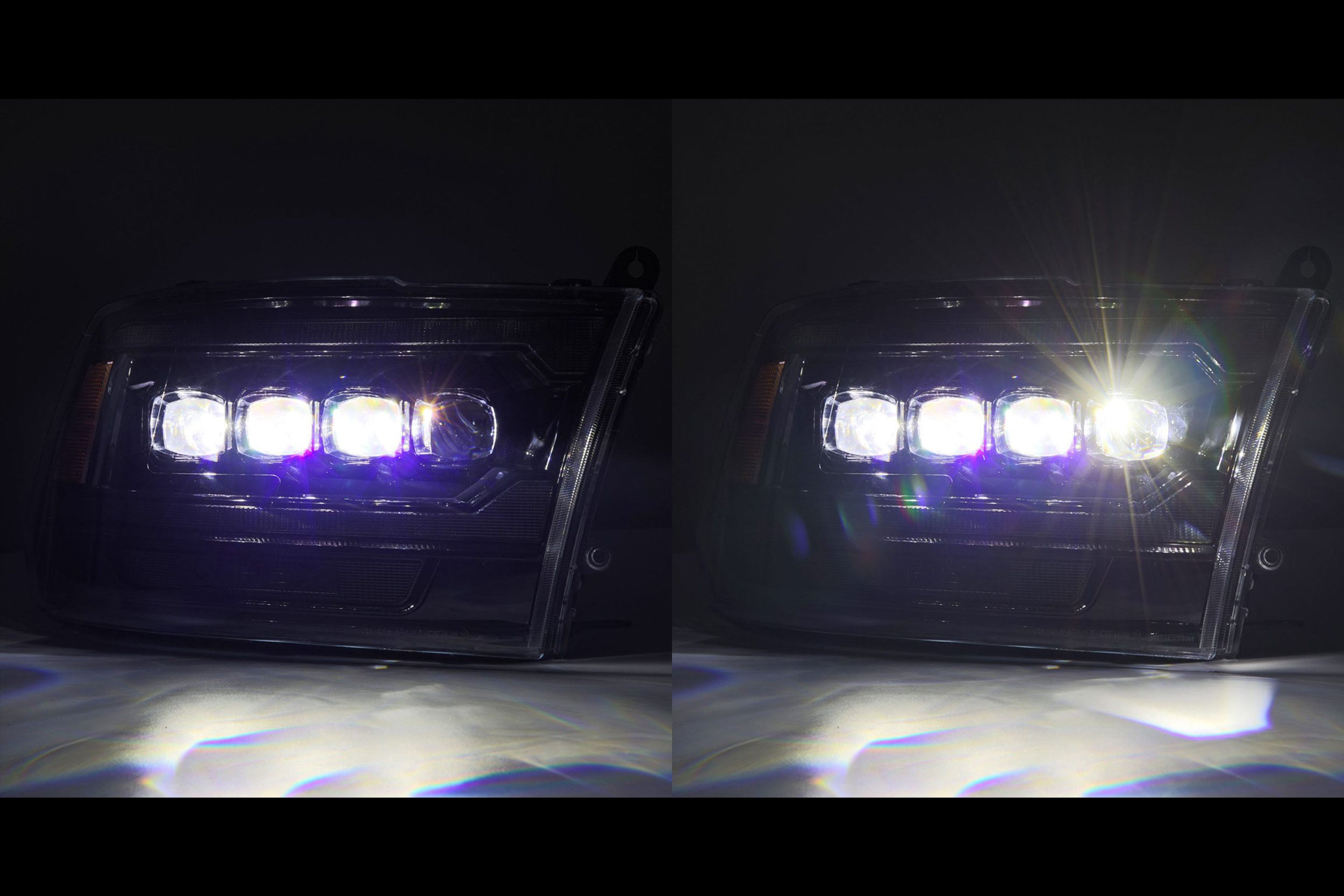 Arex Nova G2 LED Headlights: Ram HD (09-18) - Alpha-Black (Set)