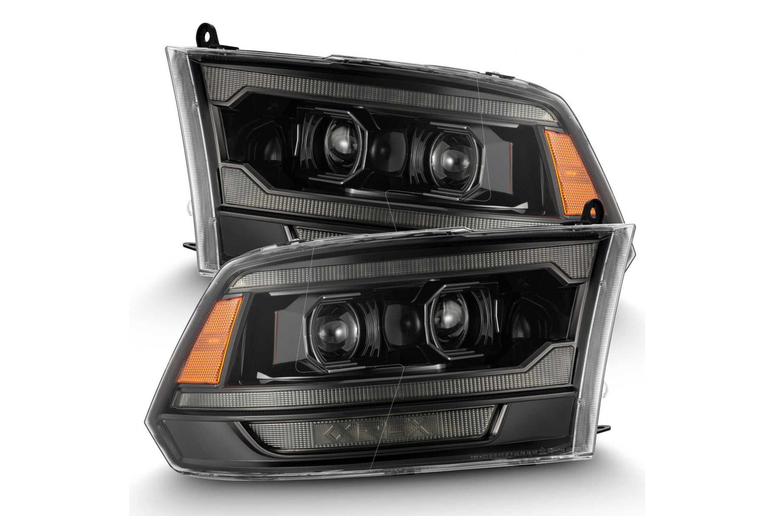 Arex (PRO-Series) G2 Halogen Headlights: Ram HD (09-18) - Alpha-Black (Set)